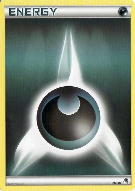 Darkness Energy (28/30) [Black & White: Trainer Kit - Zoroark] - Dark Crystal Cards