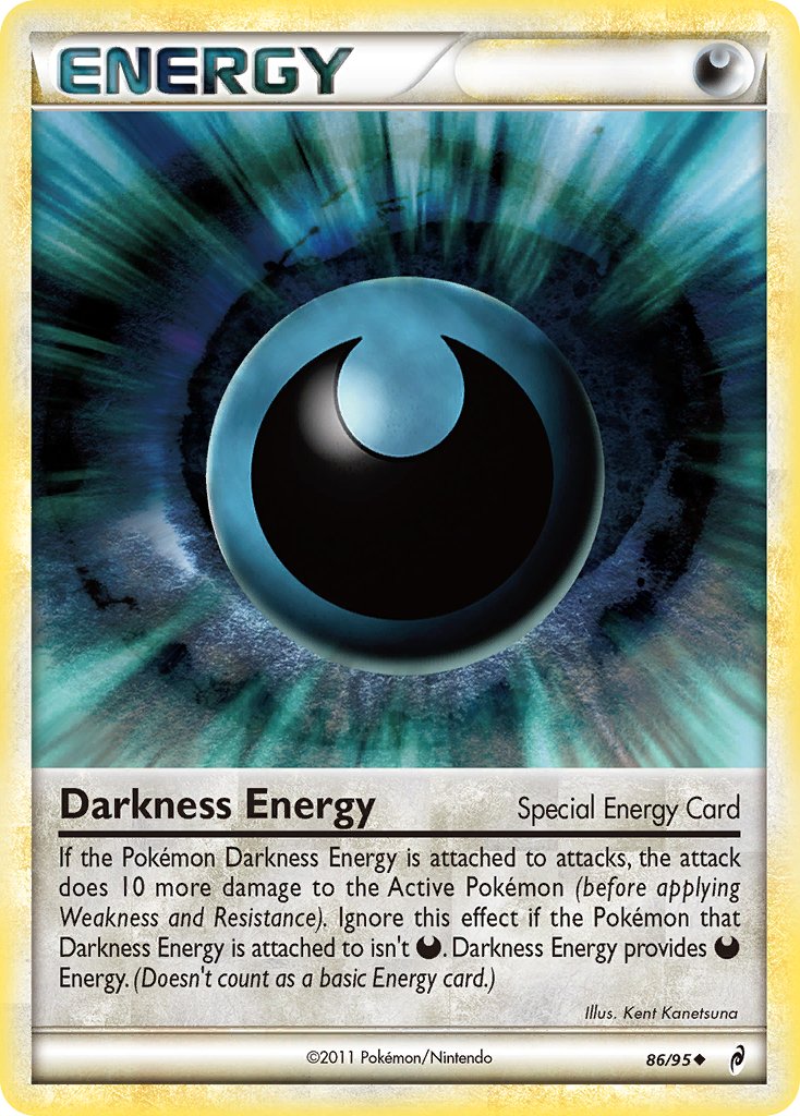 Darkness Energy (86/95) [HeartGold & SoulSilver: Call of Legends] - Dark Crystal Cards