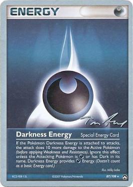 Darkness Energy (87/108) (Legendary Ascent - Tom Roos) [World Championships 2007] - Dark Crystal Cards