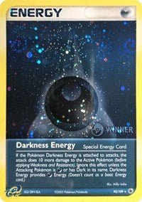 Darkness Energy (93/109) (Special) (Winner) [EX: Ruby & Sapphire] - Dark Crystal Cards