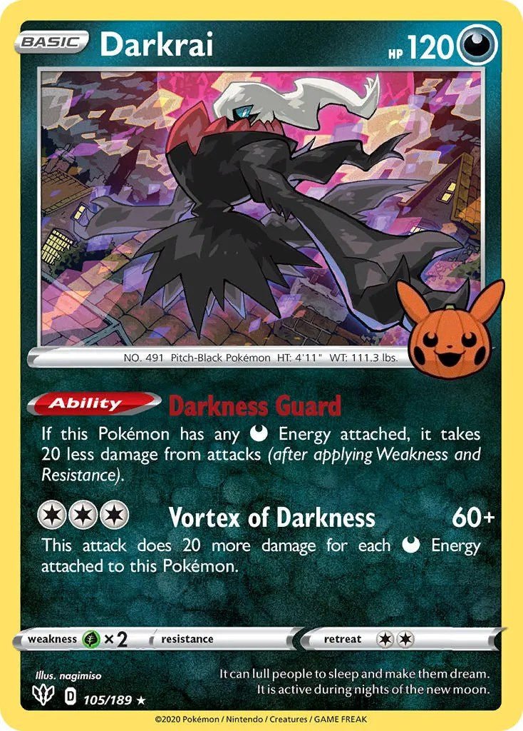 Darkrai (105/189) [Trick or Trade] - Dark Crystal Cards