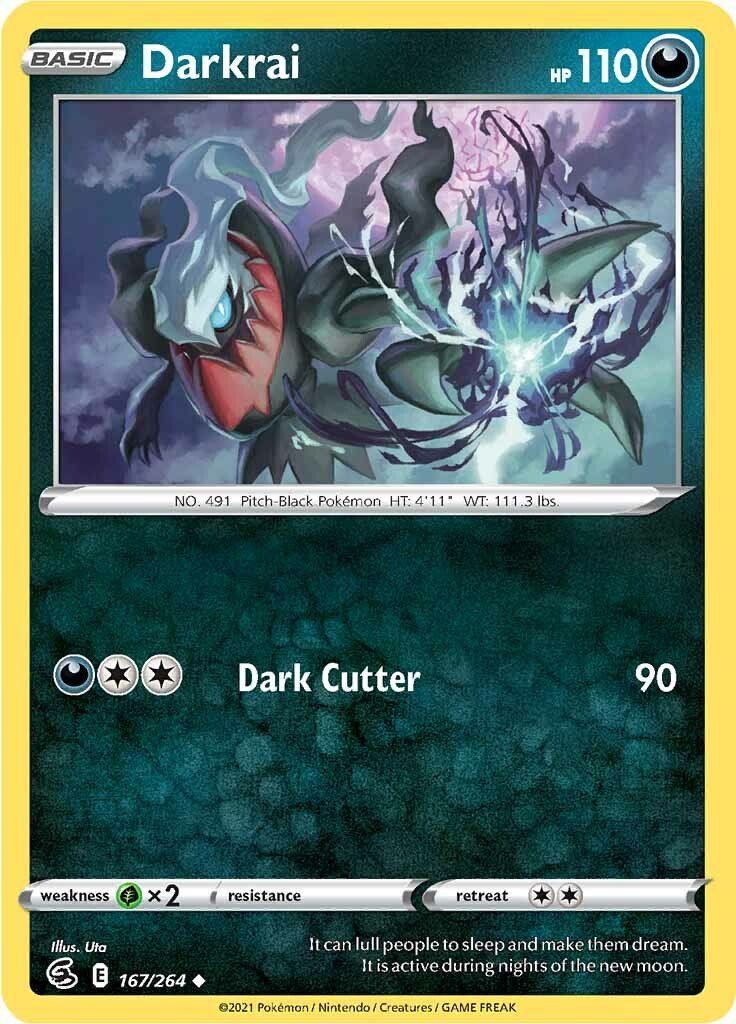 Darkrai (167/264) [Sword & Shield: Fusion Strike] - Dark Crystal Cards