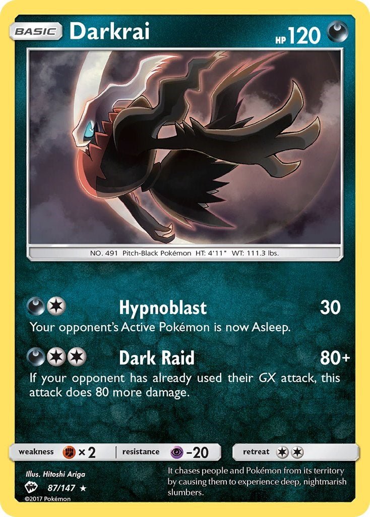 Darkrai (87/147) [Sun & Moon: Burning Shadows] - Dark Crystal Cards