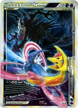 Darkrai & Cresselia LEGEND (99/102) (Jumbo Card) [HeartGold & SoulSilver: Triumphant] - Dark Crystal Cards