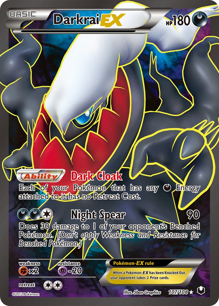 Darkrai EX (107/108) [Black & White: Dark Explorers] - Dark Crystal Cards