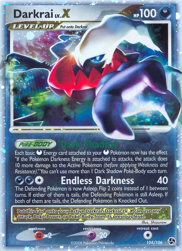 Darkrai LV.X (104/106) [Diamond & Pearl: Great Encounters] - Dark Crystal Cards