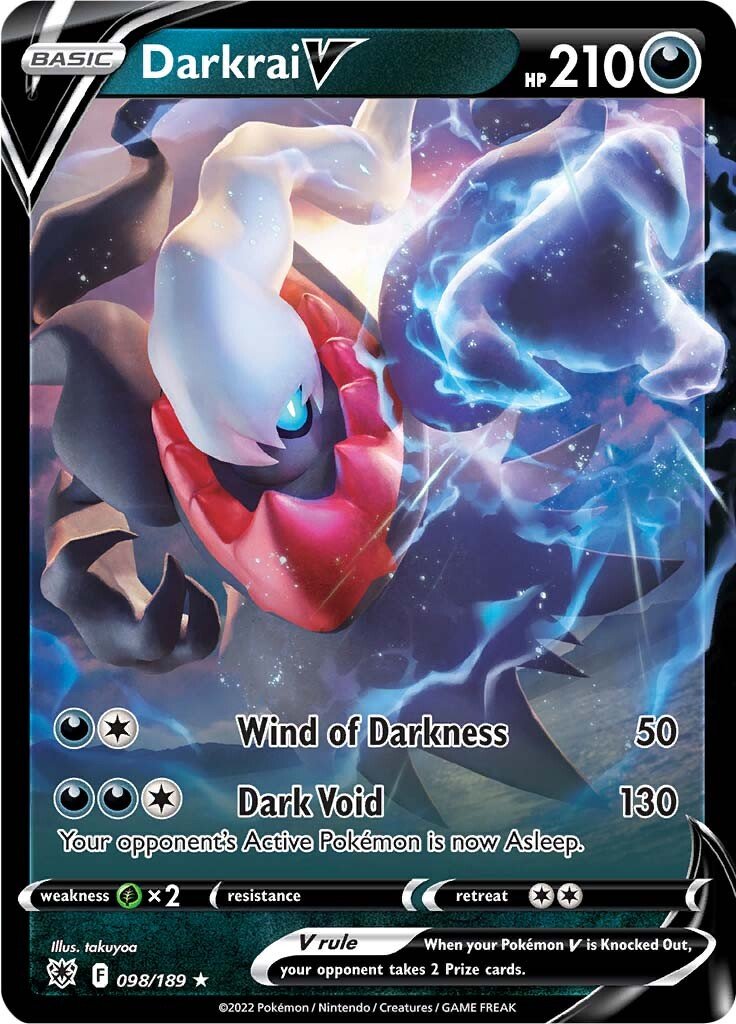 Darkrai V (098/189) [Sword & Shield: Astral Radiance] - Dark Crystal Cards