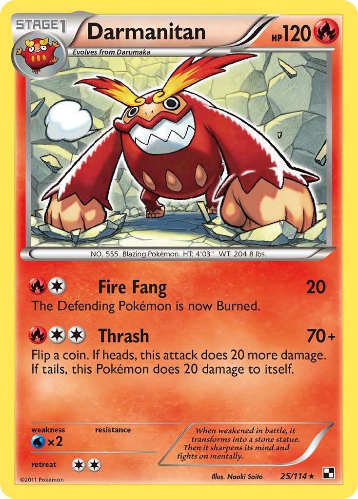 Darmanitan (25/114) [Black & White: Base Set] - Dark Crystal Cards