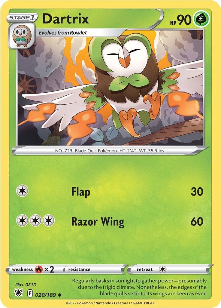 Dartrix (020/189) [Sword & Shield: Astral Radiance] - Dark Crystal Cards