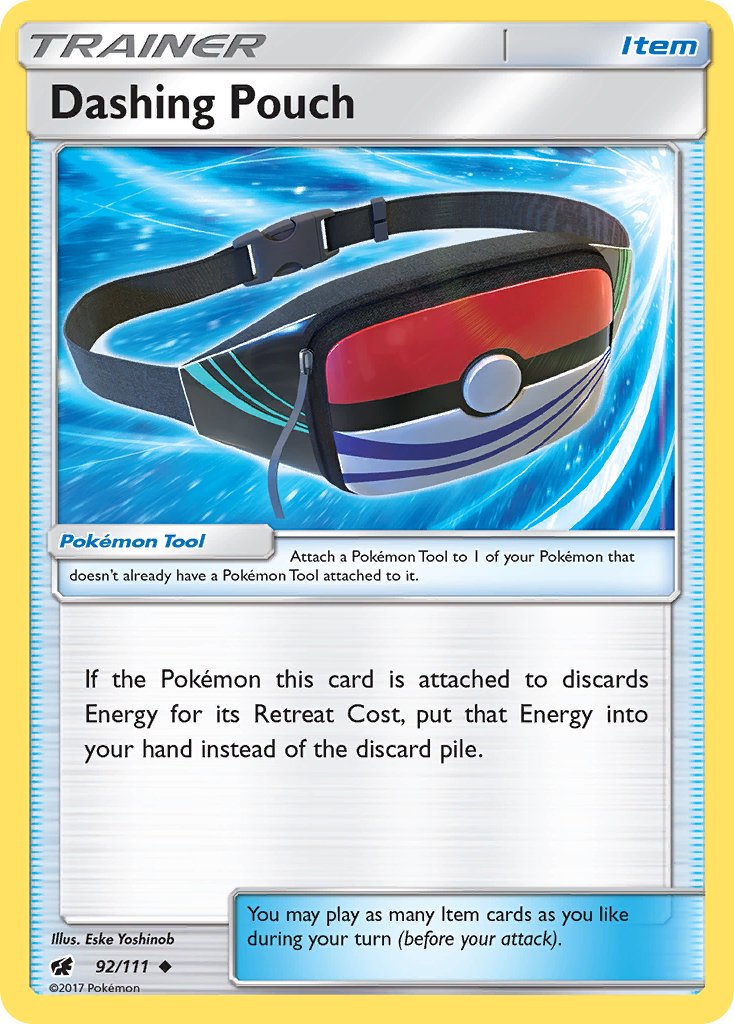 Dashing Pouch (92/111) [Sun & Moon: Crimson Invasion] - Dark Crystal Cards
