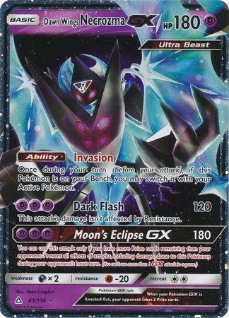 Dawn Wings Necrozma GX (63/156) (Jumbo Card) [Sun & Moon: Ultra Prism] - Dark Crystal Cards