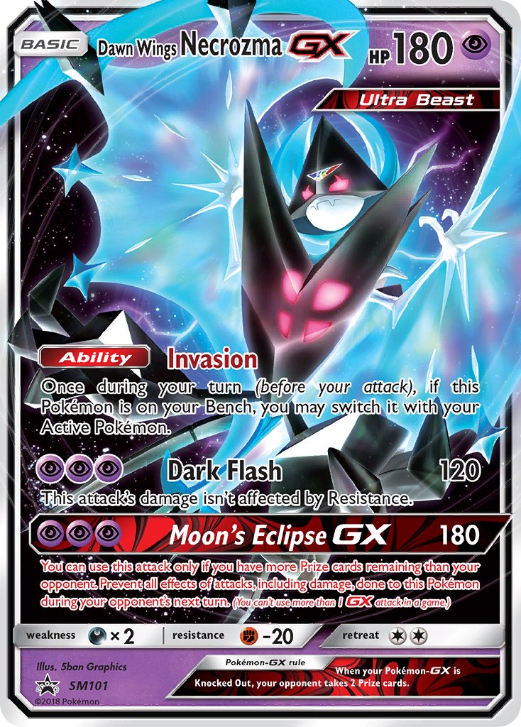 Dawn Wings Necrozma GX (SM101) [Sun & Moon: Black Star Promos] - Dark Crystal Cards