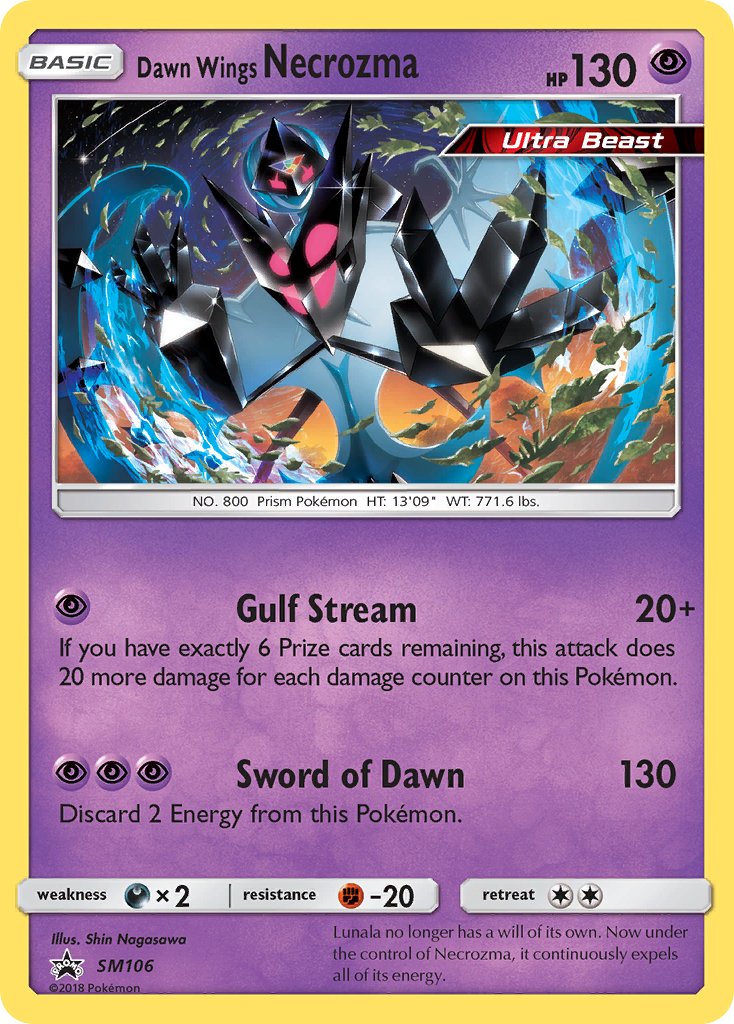 Dawn Wings Necrozma (SM106) [Sun & Moon: Black Star Promos] - Dark Crystal Cards