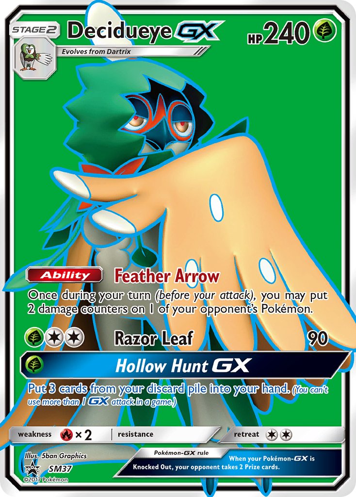 Decidueye GX (SM37) [Sun & Moon: Black Star Promos] - Dark Crystal Cards