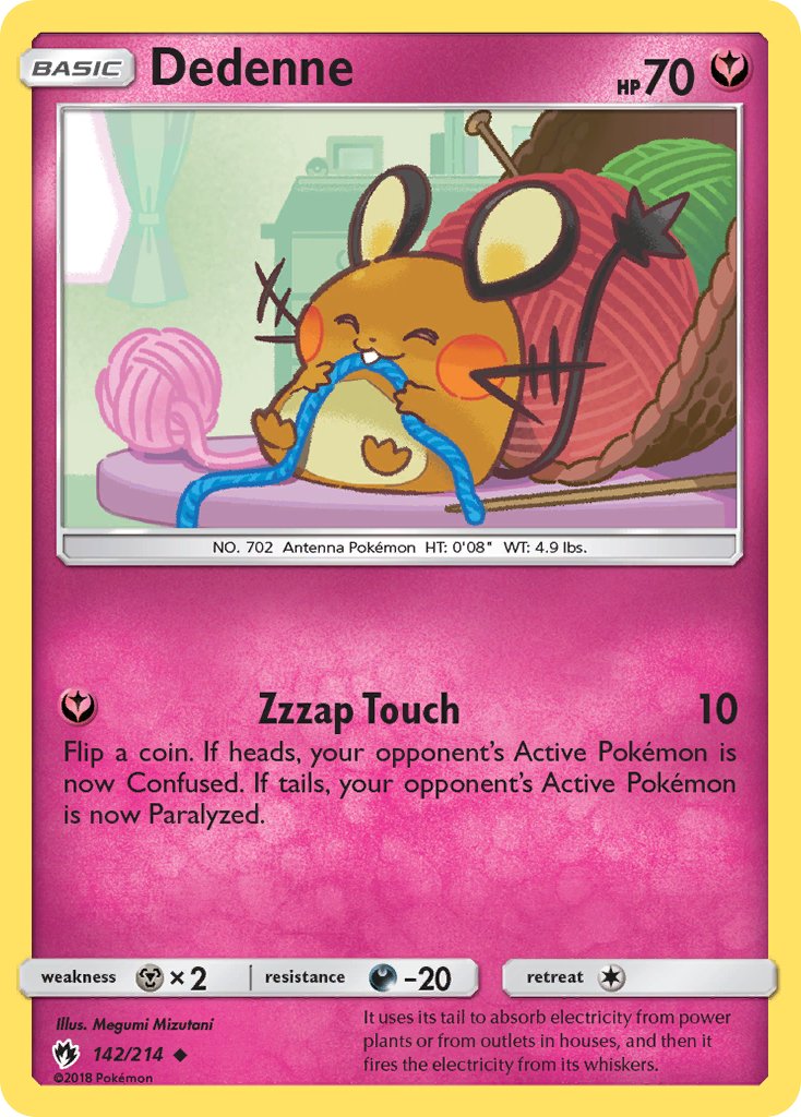 Dedenne (142/214) [Sun & Moon: Lost Thunder] - Dark Crystal Cards
