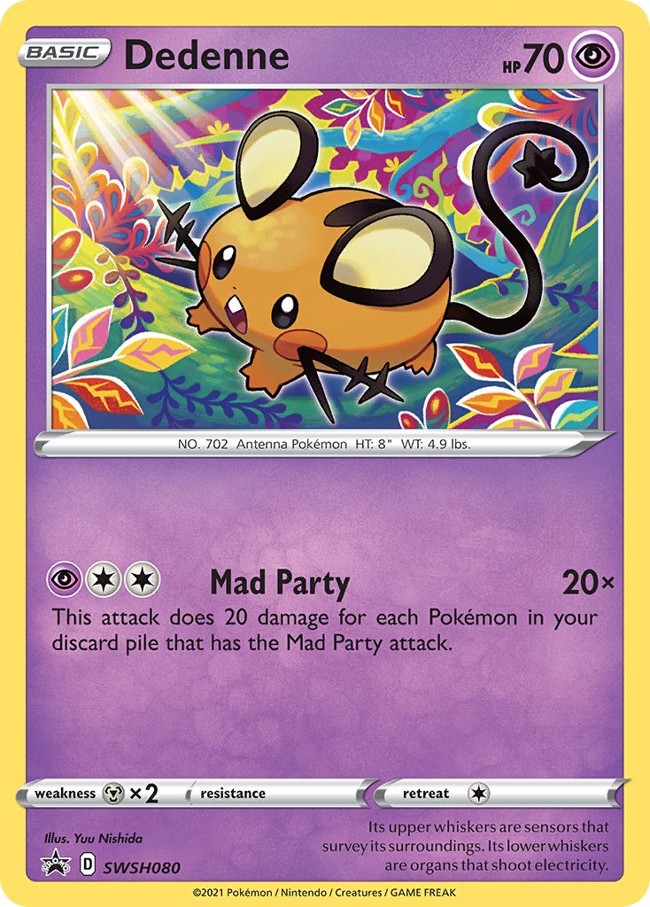 Dedenne (SWSH080) [Sword & Shield: Black Star Promos] - Dark Crystal Cards