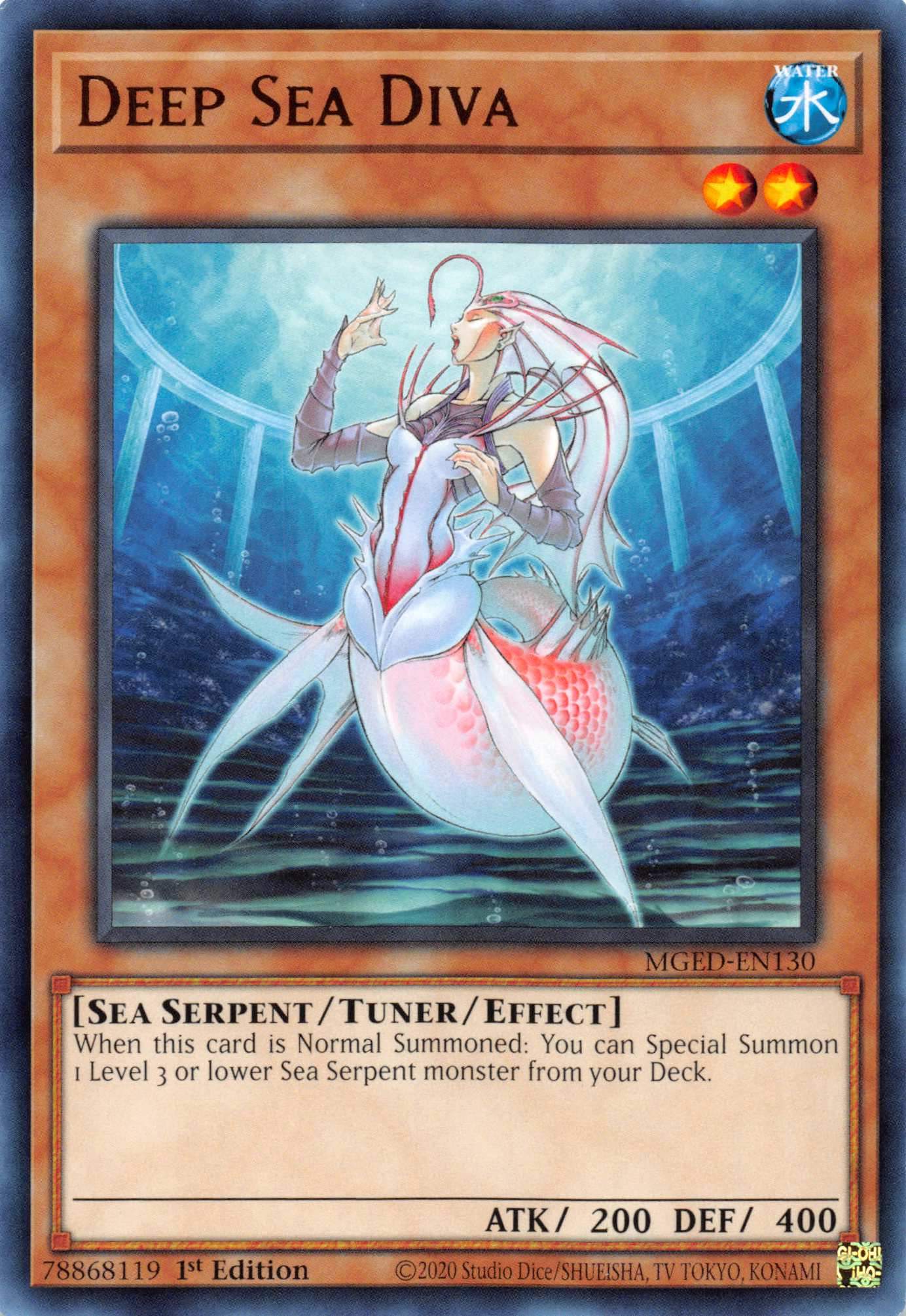 Deep Sea Diva [MGED - EN130] Rare - Dark Crystal Cards