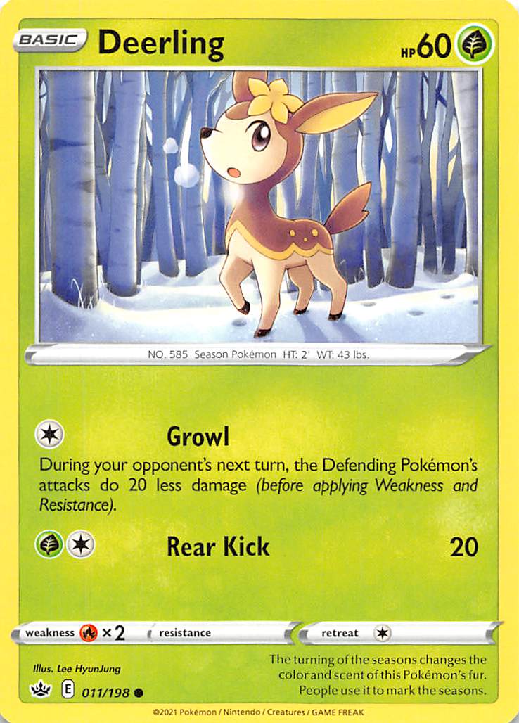 Deerling (011/198) [Sword & Shield: Chilling Reign] - Dark Crystal Cards