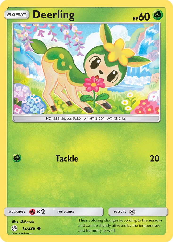 Deerling (15/236) [Sun & Moon: Cosmic Eclipse] - Dark Crystal Cards
