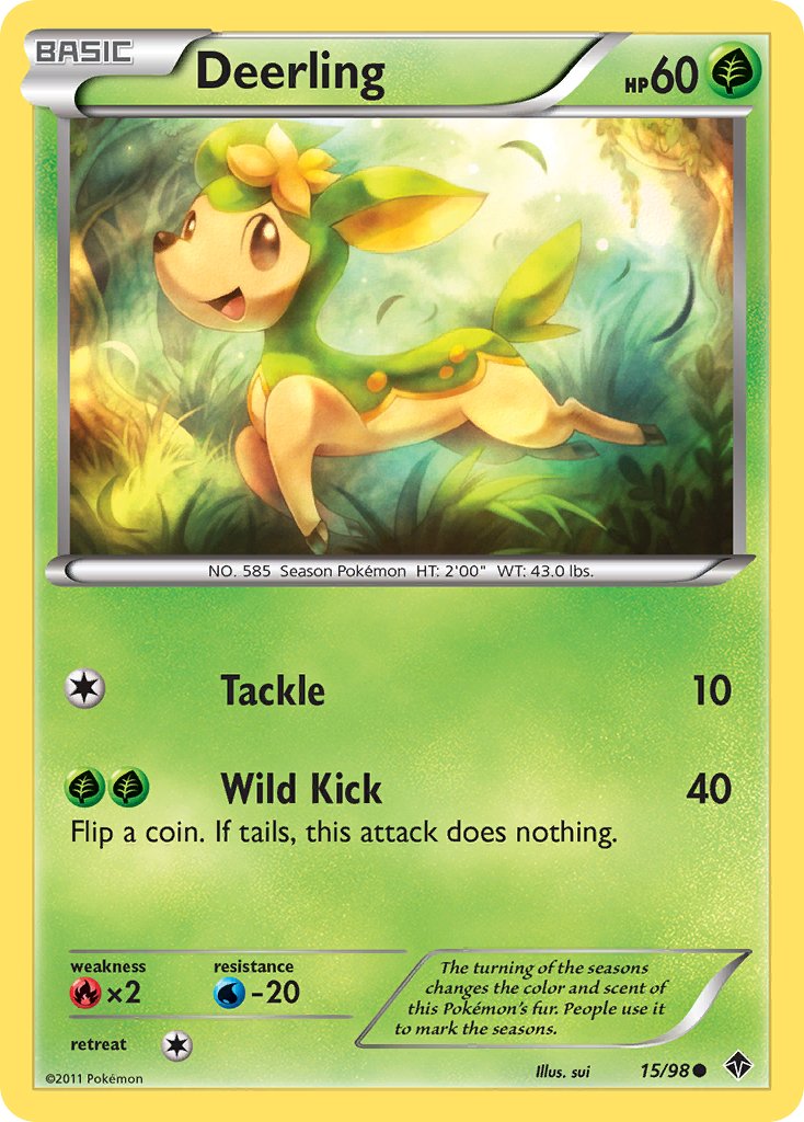 Deerling (15/98) [Black & White: Emerging Powers] - Dark Crystal Cards