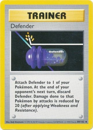 Defender (80/102) [Base Set Shadowless Unlimited] - Dark Crystal Cards