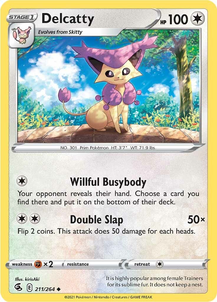 Delcatty (211/264) [Sword & Shield: Fusion Strike] - Dark Crystal Cards