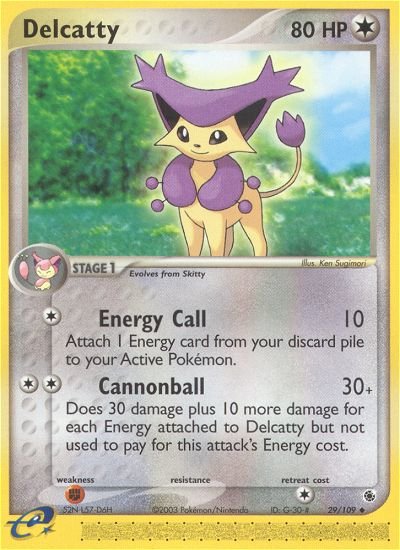 Delcatty (29/109) [EX: Ruby & Sapphire] - Dark Crystal Cards