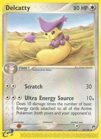 Delcatty (34/100) [EX: Sandstorm] - Dark Crystal Cards