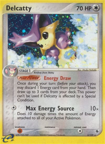 Delcatty (5/109) [EX: Ruby & Sapphire] - Dark Crystal Cards