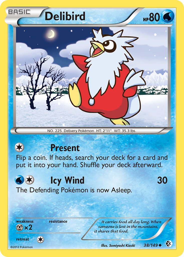 Delibird (38/149) [Black & White: Boundaries Crossed] - Dark Crystal Cards
