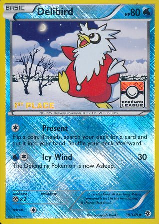 Delibird (38/149) (League Promo 1st Place) [Black & White: Boundaries Crossed] - Dark Crystal Cards