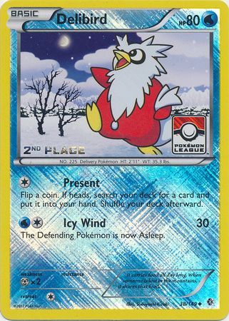 Delibird (38/149) (League Promo 2nd Place) [Black & White: Boundaries Crossed] - Dark Crystal Cards