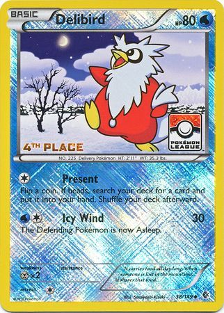 Delibird (38/149) (League Promo 4th Place) [Black & White: Boundaries Crossed] - Dark Crystal Cards