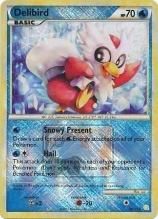 Delibird (39/123) (League Promo) [HeartGold & SoulSilver: Base Set] - Dark Crystal Cards