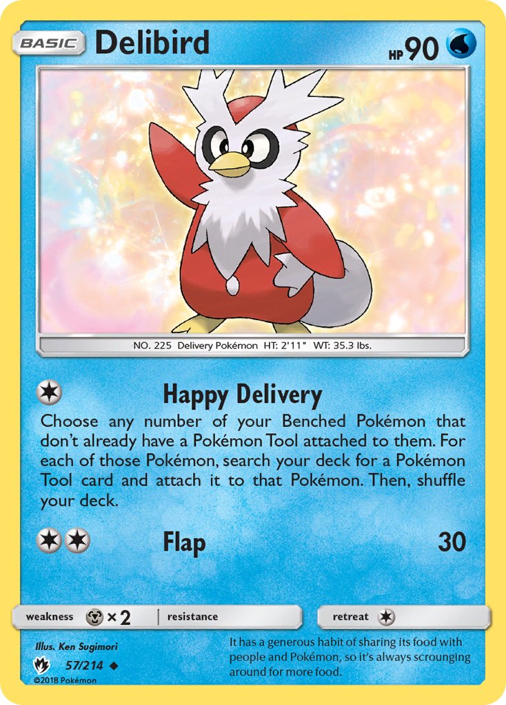 Delibird (57/214) [Sun & Moon: Lost Thunder] - Dark Crystal Cards