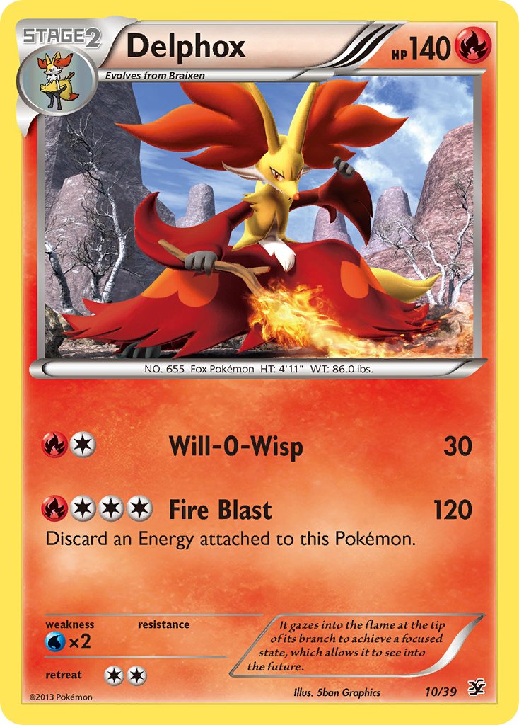 Delphox (10/39) [XY: Kalos Starter Set] - Dark Crystal Cards