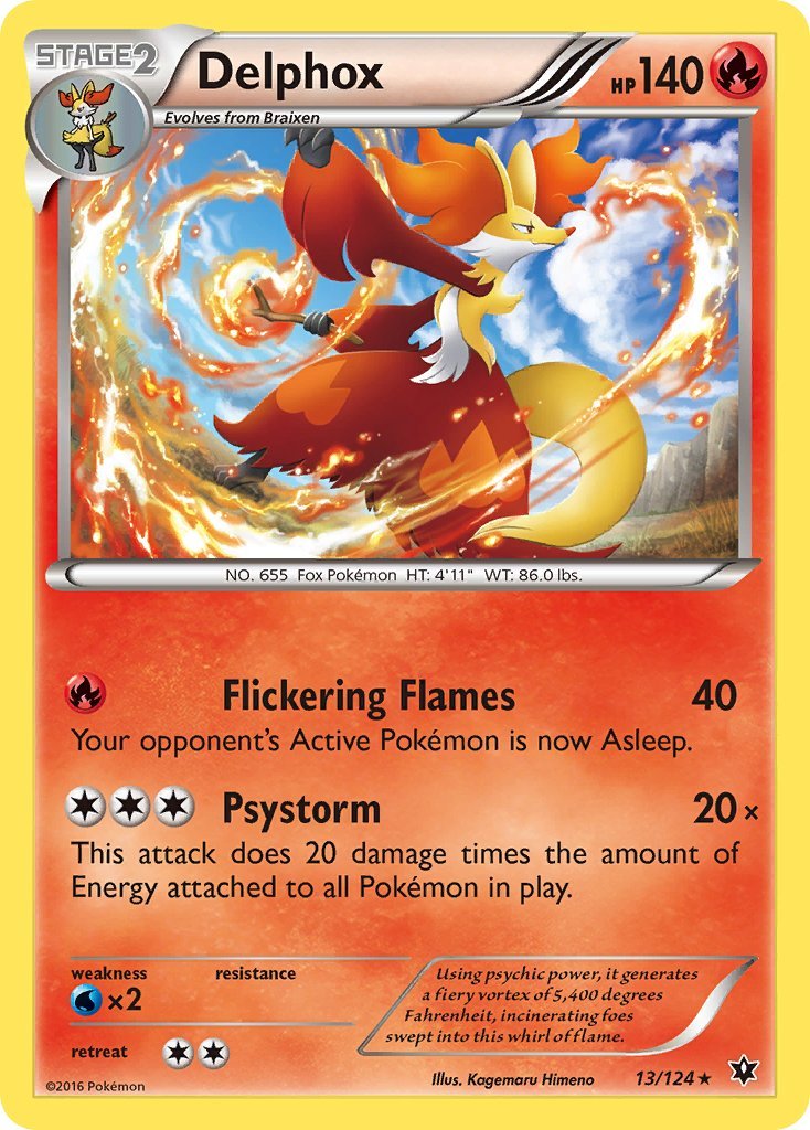 Delphox (13/124) (Theme Deck Exclusive) [XY: Fates Collide] - Dark Crystal Cards