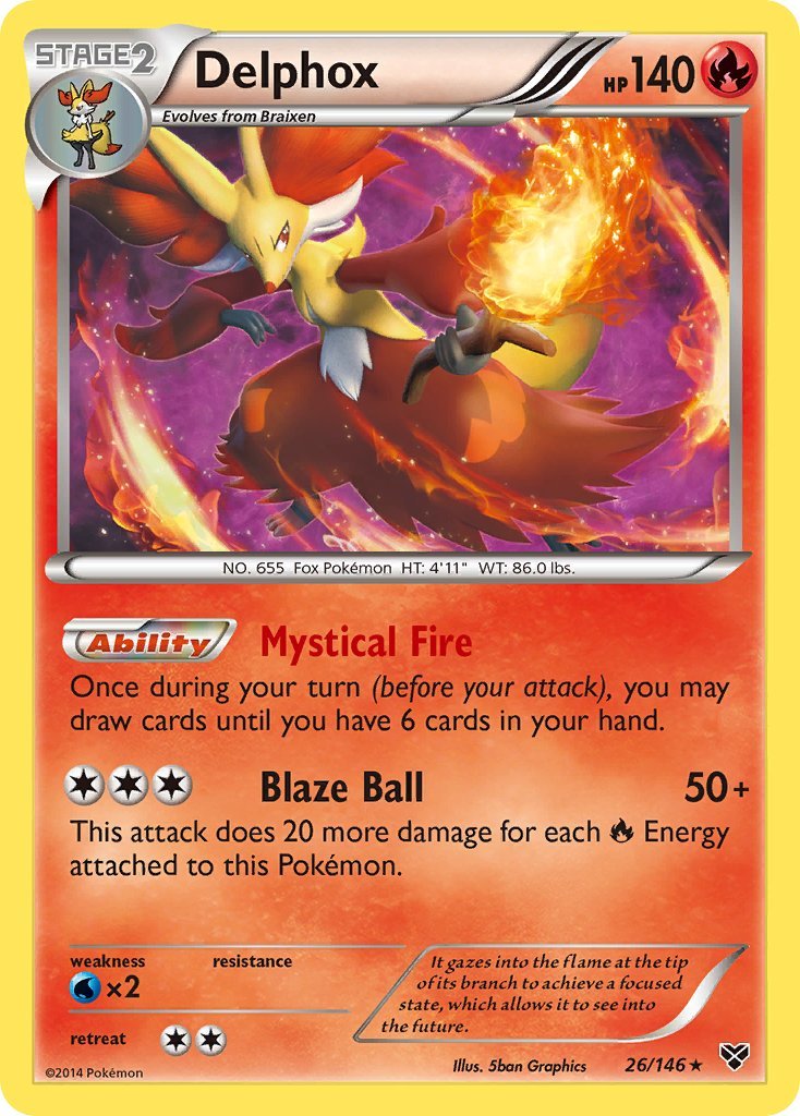 Delphox (26/146) (Theme Deck Exclusive) [XY: Base Set] - Dark Crystal Cards