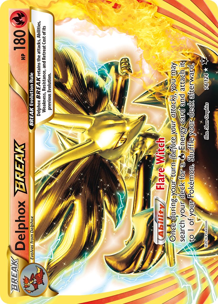 Delphox BREAK (14/124) [XY: Fates Collide] - Dark Crystal Cards