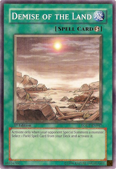 Demise of the Land [LODT - EN047] Common - Dark Crystal Cards