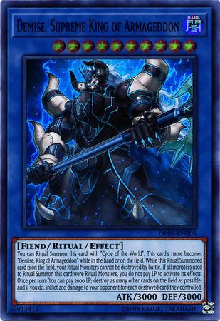 Demise, Supreme King of Armageddon [OP08 - EN005] Super Rare - Dark Crystal Cards