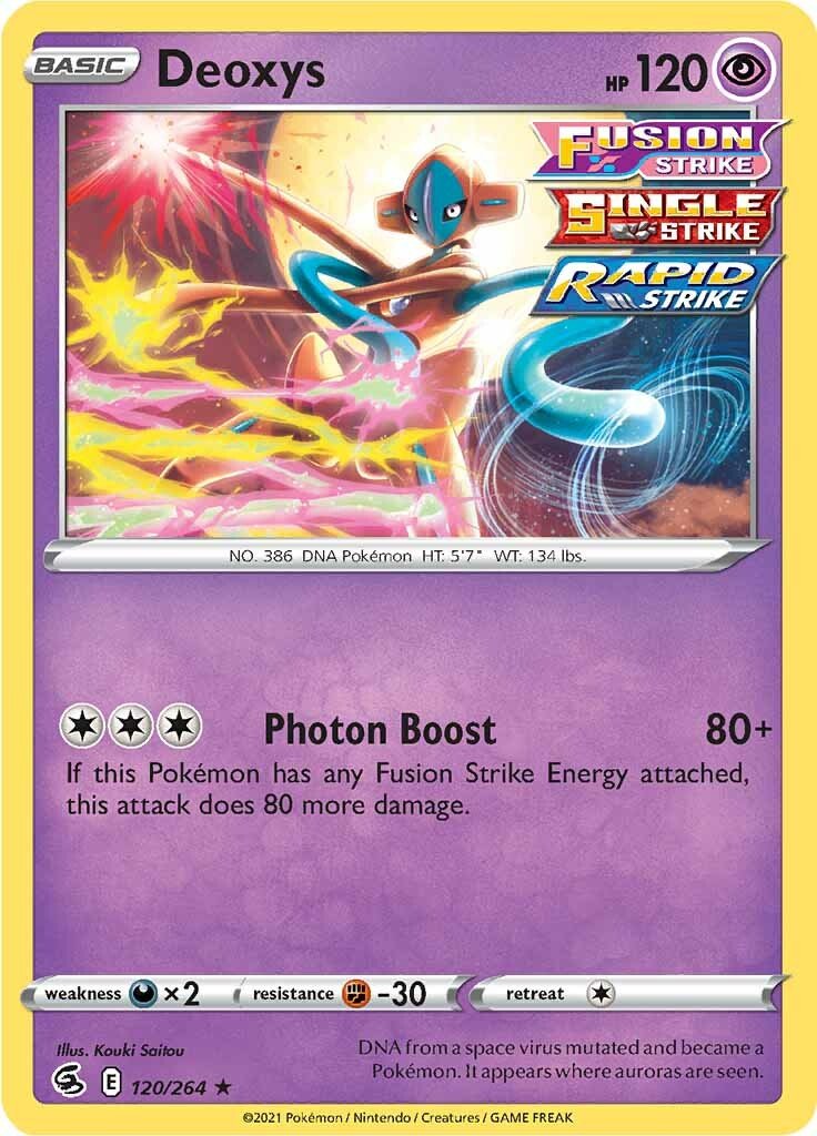 Deoxys (120/264) [Sword & Shield: Fusion Strike] - Dark Crystal Cards