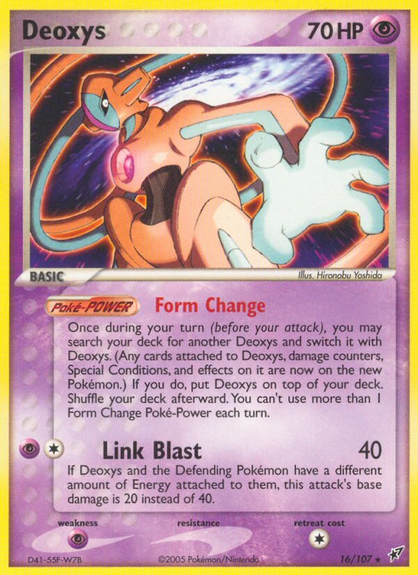 Deoxys (16/107) [EX: Deoxys] - Dark Crystal Cards