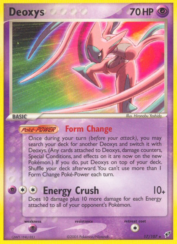Deoxys (17/107) [EX: Deoxys] - Dark Crystal Cards