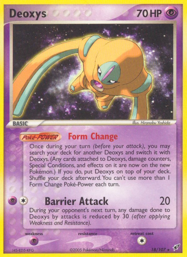 Deoxys (18/107) [EX: Deoxys] - Dark Crystal Cards
