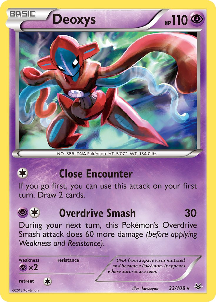 Deoxys (33/108) [XY: Roaring Skies] - Dark Crystal Cards
