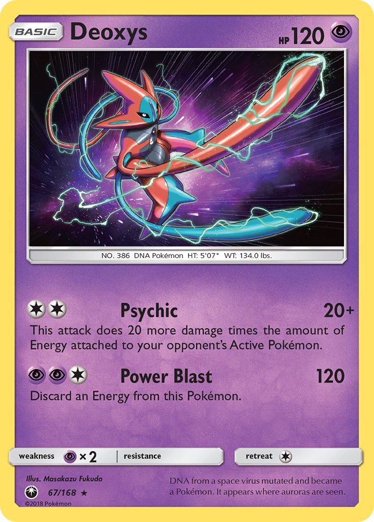 Deoxys (67/168) [Sun & Moon: Celestial Storm] - Dark Crystal Cards