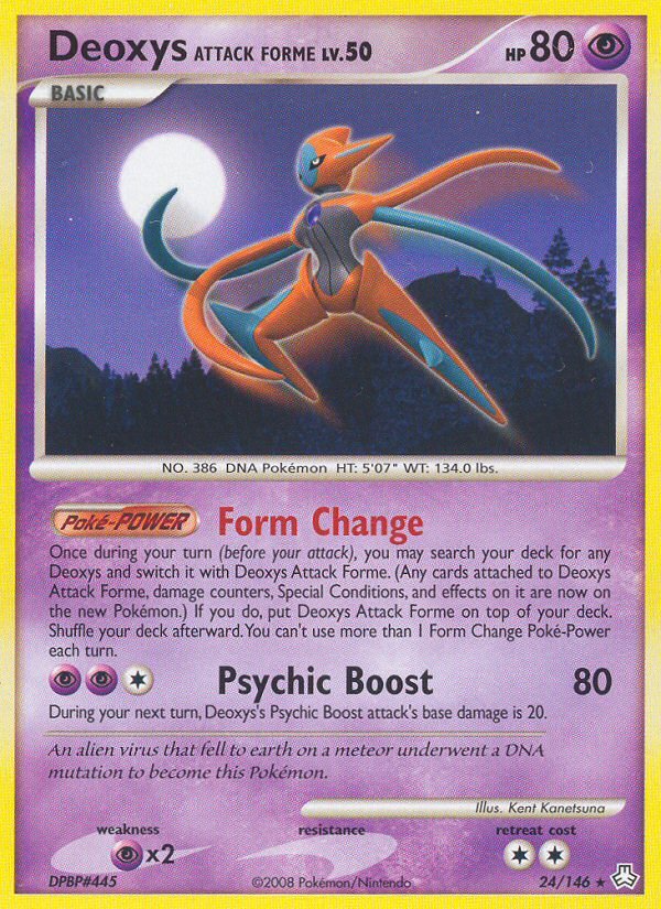 Deoxys Attack Forme (24/146) [Diamond & Pearl: Legends Awakened] - Dark Crystal Cards