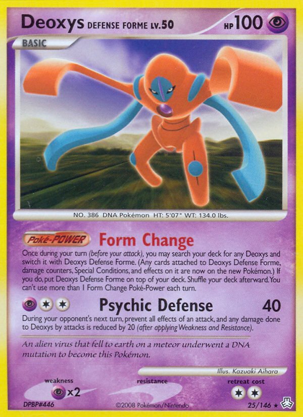 Deoxys Defense Forme (25/146) [Diamond & Pearl: Legends Awakened] - Dark Crystal Cards