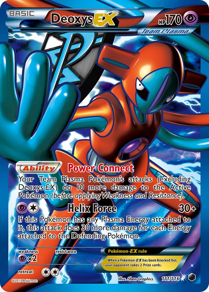 Deoxys EX (111/116) [Black & White: Plasma Freeze] - Dark Crystal Cards